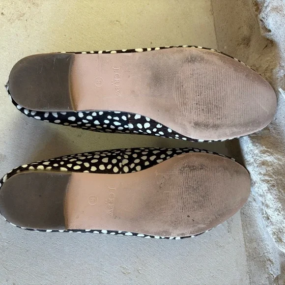 J. Crew Cora Calf Hair Loafers Flats Driving Driving Moccasins - Picture 7 of 8